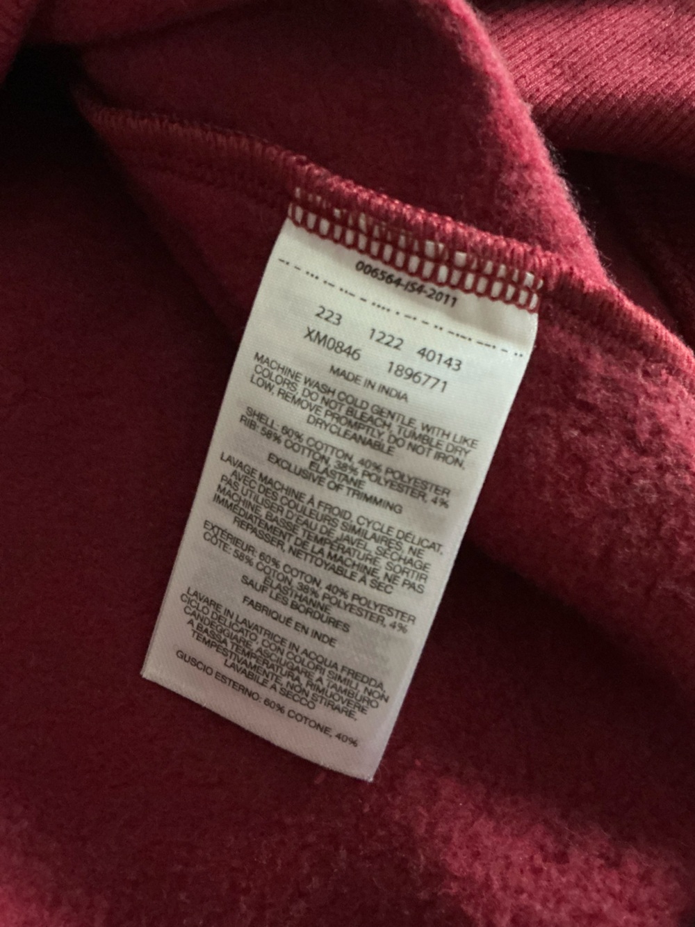 Columbia Men's Hart Mountain ll Maroon Quarter-Zip Pullover Sweatshirt XL - Picture 5 of 14